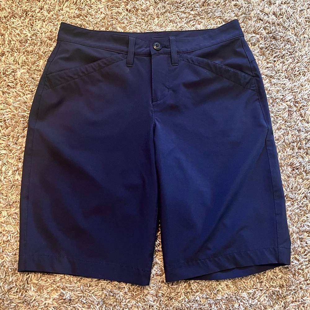 Eddie Bauer Flat Front Navy Shorts